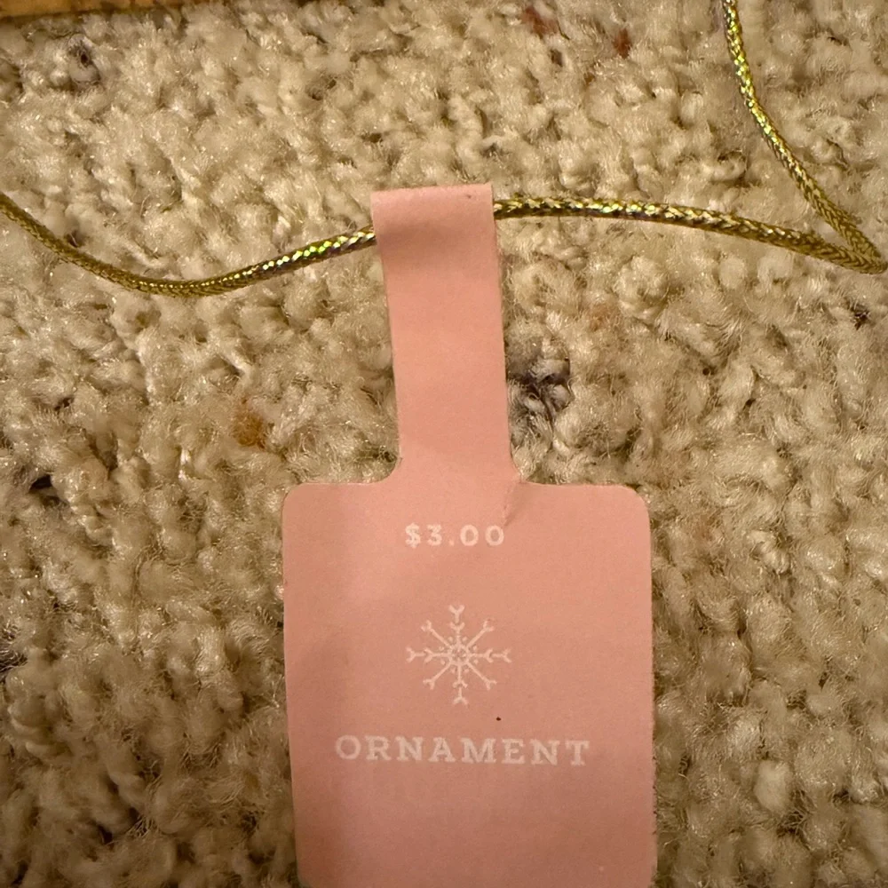 Target Gold and Cream 'Cheer' Ornament